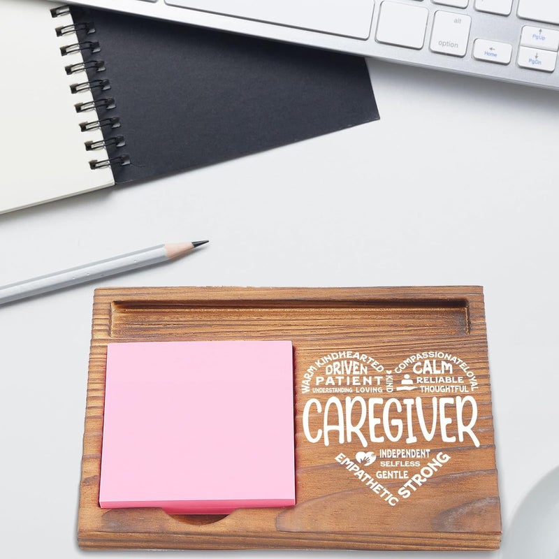 EFFJNSG Caregiver Gift, Appreciation Gifts for Caregiver Nurse, Thank You Gifts for Caregiver Nurse Assistant Nursing Healthcare Med School Graduation Gifts Desk Self-Stick Note Pad Holders EDP17 - Image 2